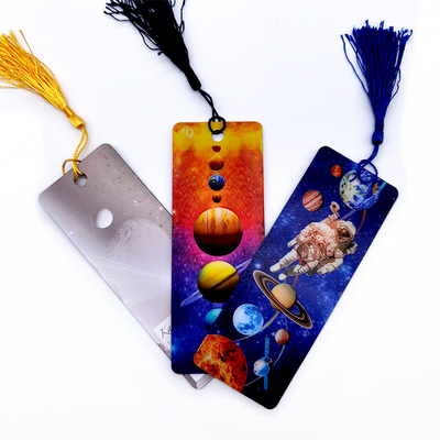 Marca de página Lenticular 3D personalizada Marca de página Astronauta Galaxia Para promociones que llamen la atención