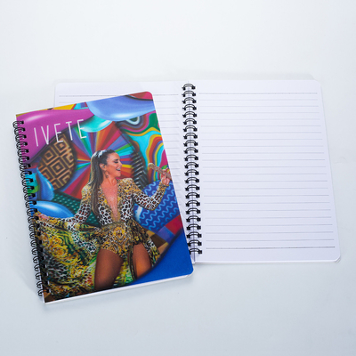 Proveedores de papelería Personalizado tamaño A4/A5/A6 3D PP/PET Lenticular Impresión de cubierta Sprial Papel de encuadernación Cuaderno de ejercicios