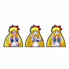 Adhesivos de dibujos animados Adhesivos impermeables Anime 3D Lenticular Adhesivos de animación para el refrigerador del ordenador portátil del coche